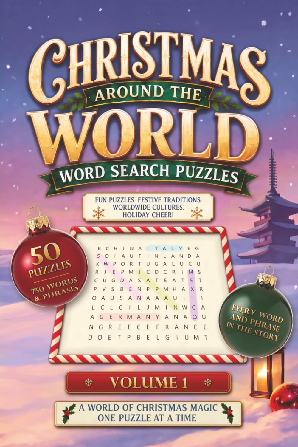 Christmas Around the World Word Search Puzzles, Volume 1